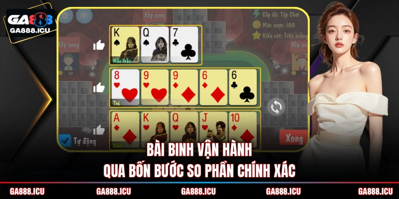 Bài binh vận hành qua bốn bước so phần chính xác