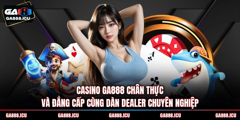 Casino GA888 chân thực và đẳng cấp cùng dàn dealer chuyên nghiệp 
