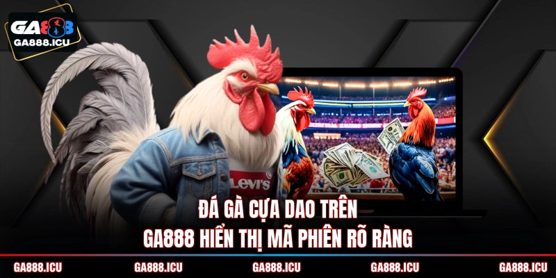 Đá gà cựa dao trên GA888 hiển thị mã phiên rõ ràng
